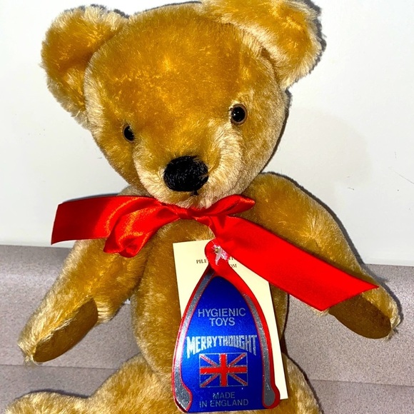 Mohair Teddy Bear 14” MADE IN ENGLAND MaryThought Vintage NWT & original bag - Picture 2 of 12